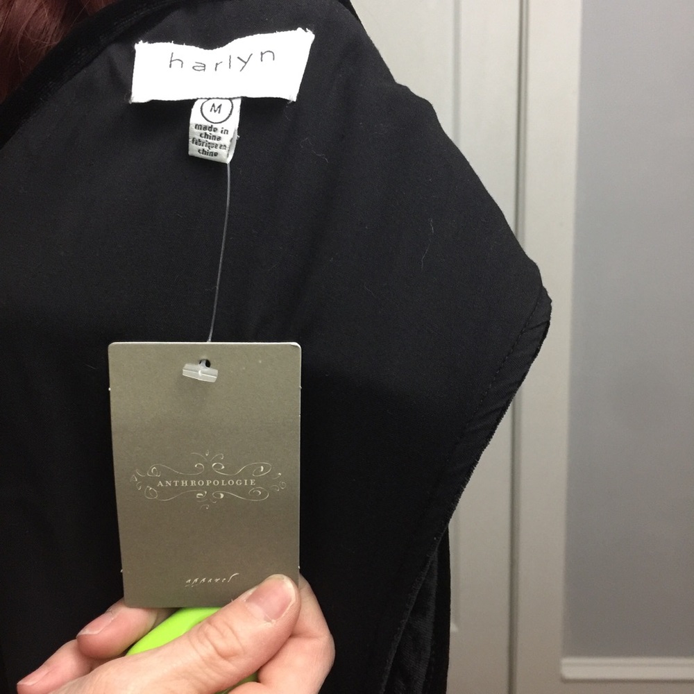 NWT HARLYN Anthro Velvet Sleeveless Jumpsuit - Picture 5 of 8